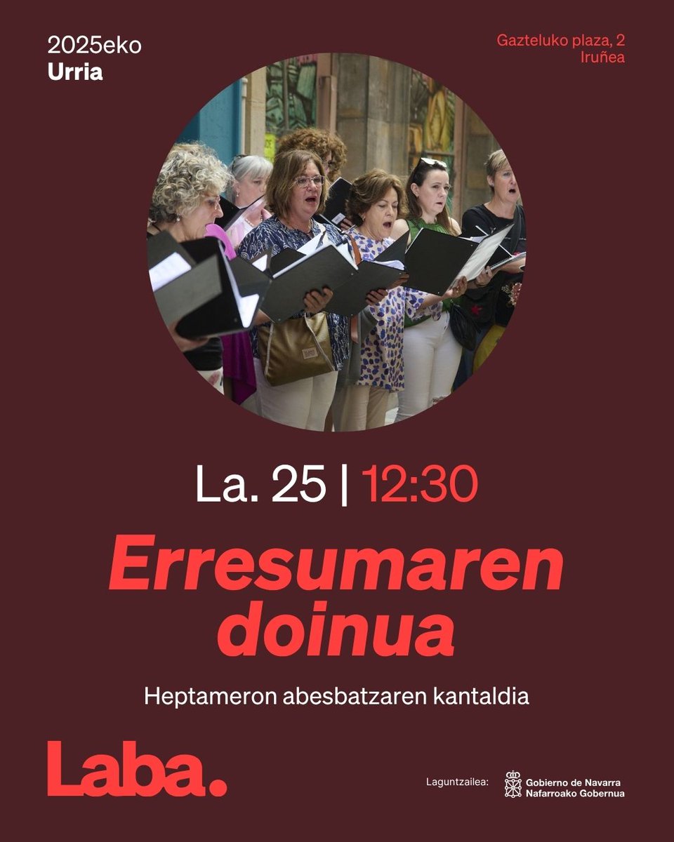 🍸 Larunbateko vermoutha dastatu aurretik, guztiok ezagutzen ditugun euskal abestiez osatutako errepertorioa eskainiko digu Heptameron abesbatzak, belarrien gozamenerako.