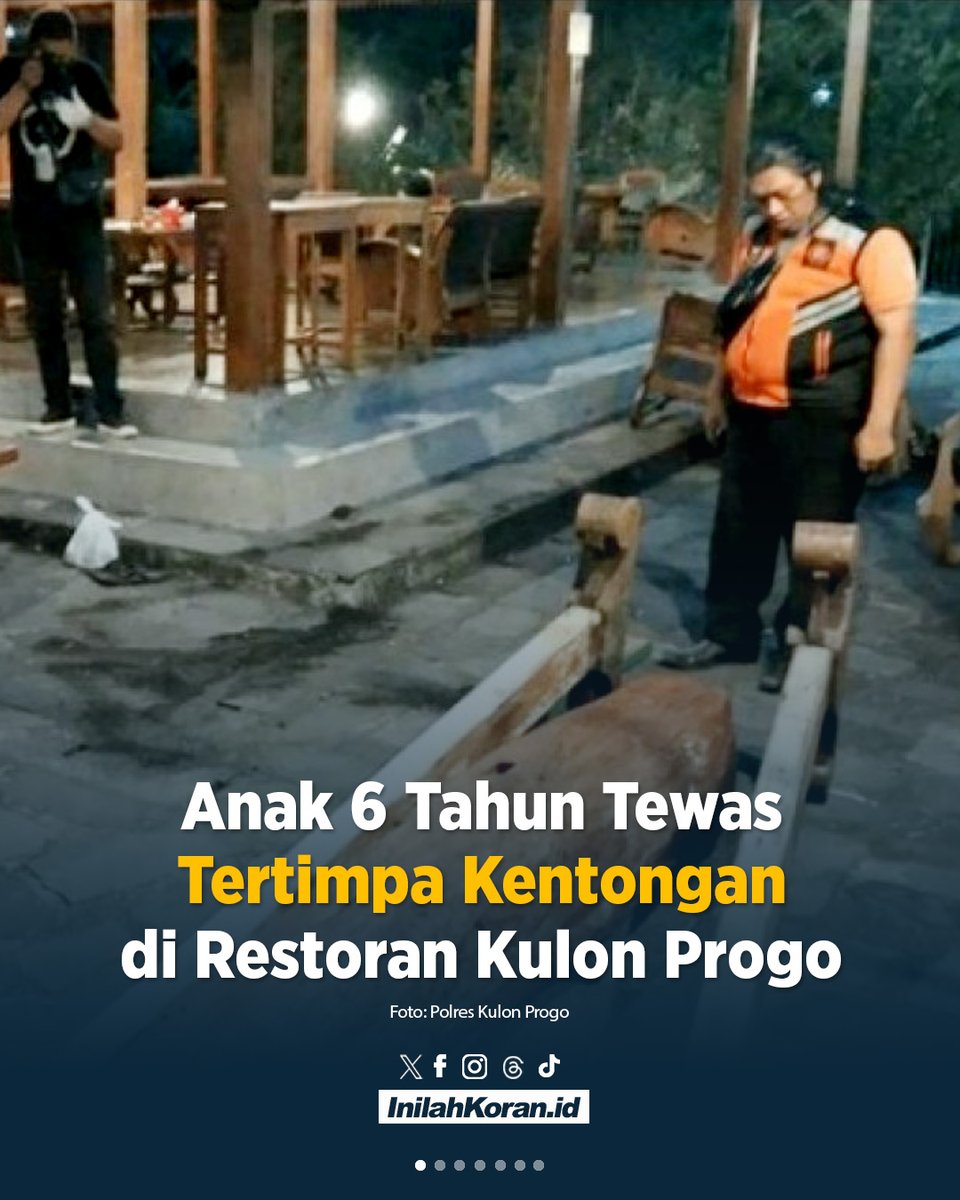 inilahkoran_id's tweet image. Viral Anak 6 Tahun Tewas Tertimpa Kentongan di Restoran Kulon Progo inilahkoran.id/viral-anak-6-t… #kulonprogo #beritaviral