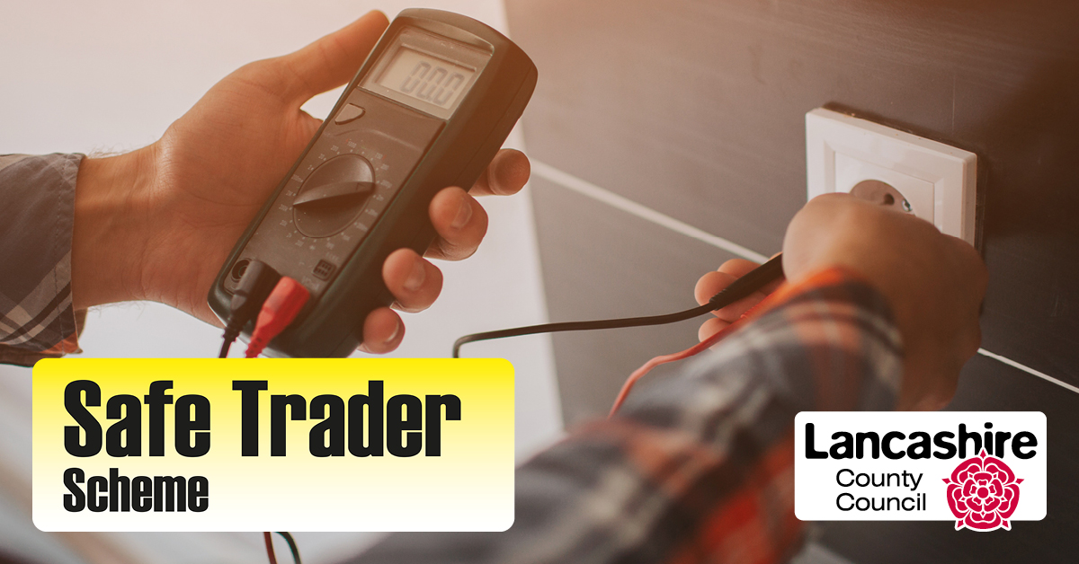 LancashireCC's tweet photo. π·ββοΈ Are you a fair and reputable tradesperson? Join our #SafeTrader scheme today!
π¬ βBeing a member of the Safe Trader Scheme has been a huge benefit to my business.β David, DM Decor
π Learn more: https://t.co/2zWcMEpKrl https://t.co/zat3fUUm9N