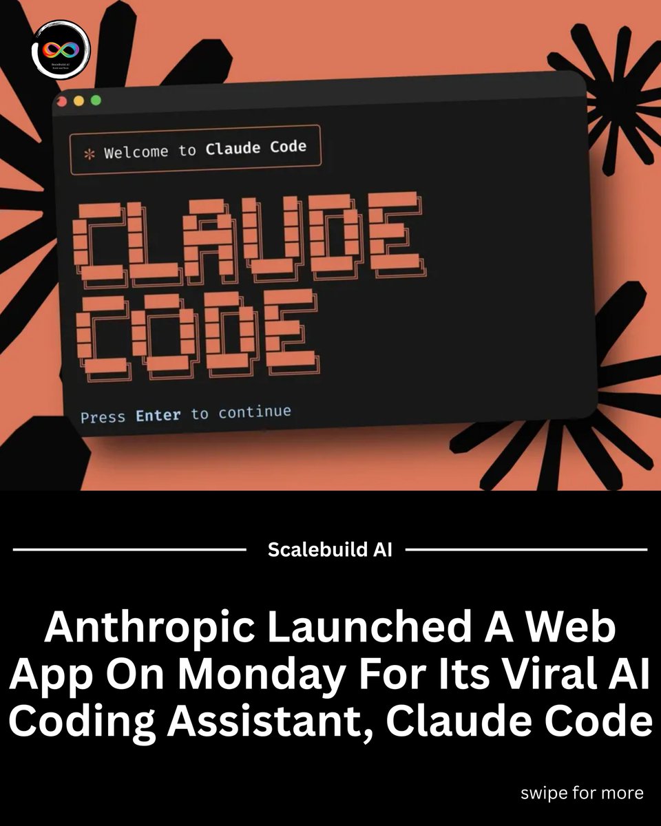 Scalebuild_ai's tweet image. Anthropic has launched Claude Code for the web, bringing its AI coding assistant beyond the command line to browsers and mobile. Developers can now connect GitHub, run code tasks securely in a sandbox, and let AI handle implementation and pull requests.
.
.
.
#AI #CodingAssistant