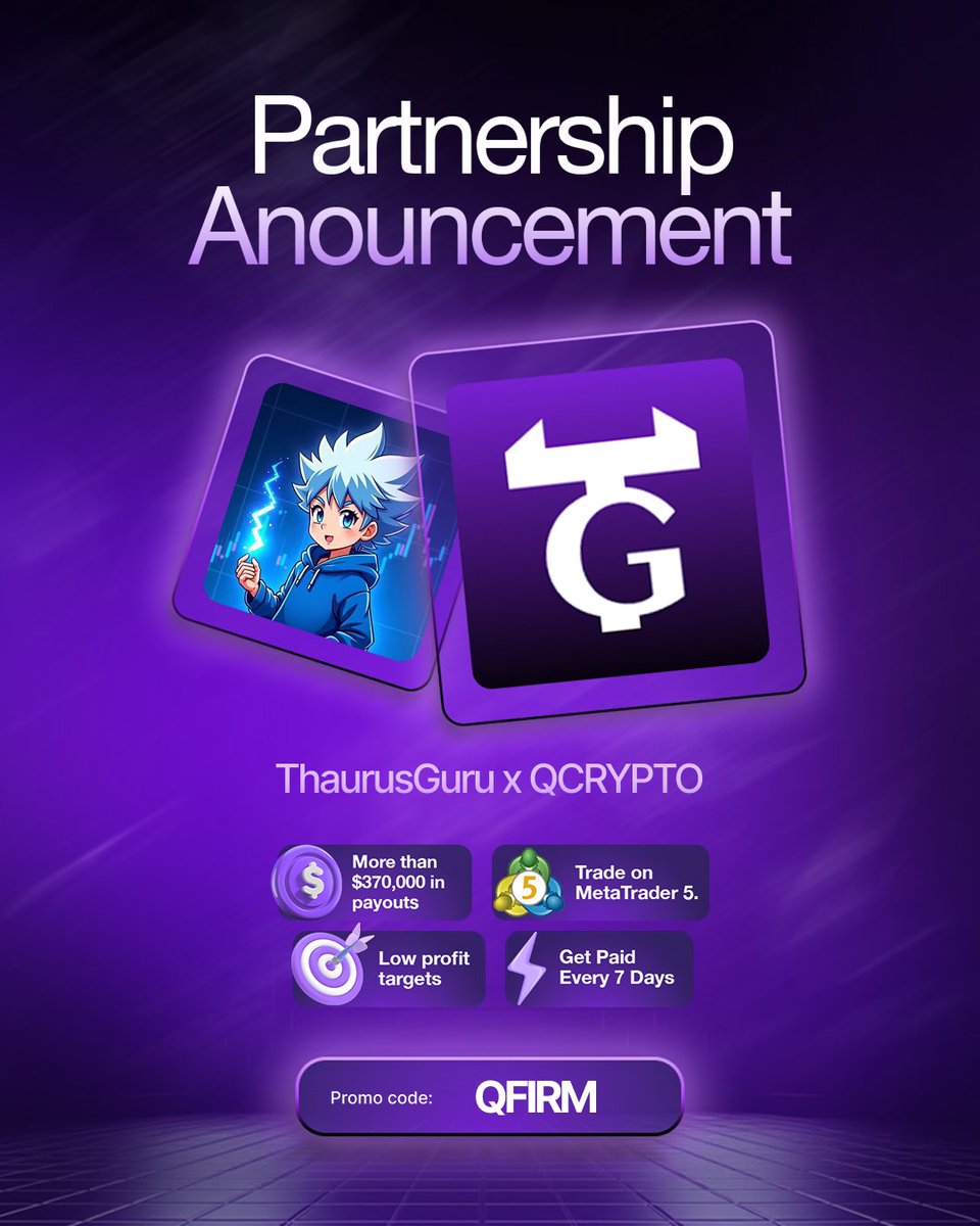 Asifbase.eth🟣 ⚡️.ink (@mdasif7888) on Twitter photo 🚨 3x $5000 ACCOUNT GIVEAWAY 🚨
✅ Follow <a href="/Qcrypt0/">Qcrypto</a> AND <a href="/ThaurusGuru/">Thaurus Guru</a> <a href="/fundead_fx/">FUNDEAD_FX</a>
🔁 Like 3 recent post of <a href="/ThaurusGuru/">Thaurus Guru</a>
⏩ Repost & Tag 4 friends
Ends: 72 hours ⌛ 🚨 3x $5000 ACCOUNT GIVEAWAY 🚨
✅ Follow <a href="/Qcrypt0/">Qcrypto</a> AND <a href="/ThaurusGuru/">Thaurus Guru</a> <a href="/fundead_fx/">FUNDEAD_FX</a>
🔁 Like 3 recent post of <a href="/ThaurusGuru/">Thaurus Guru</a>
⏩ Repost & Tag 4 friends
Ends: 72 hours ⌛