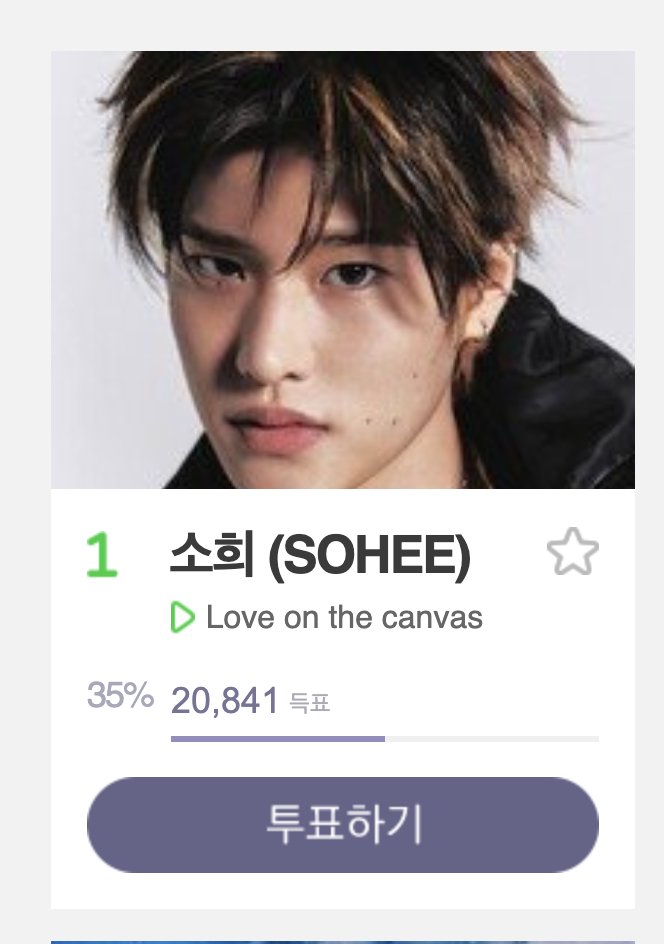 Melon Weekly Popularity Award D-5 💚
 
Love on the canvas - SOHEE 

สำหรับใครที่มีไอดีเมล่อนสามารถโหวตให้โซฮีได้เลยนะคะ  

ไอดีที่มีพาส 3 โหวต 
ไอดีที่ไม่มีพาส 1 โหวต

✨melon.com/melonaward/wee…

#พี่สาวโหวตน้องข้าว 
#โยอีโหวตลีโซฮี 
#VoteForSohee 
#SOHEE #소희