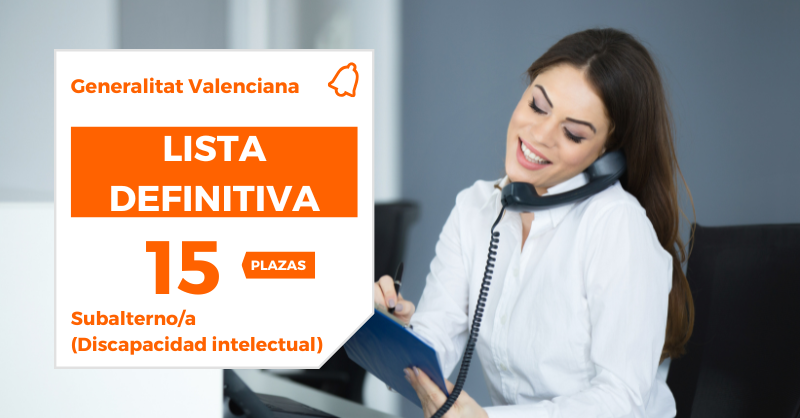 🔔 ¡Se publica la lista definitiva de Subalterno/a (Discapacidad intelectual) de la Generalitat Valenciana!

👉 Más información en: mad.es/oposiciones/39…