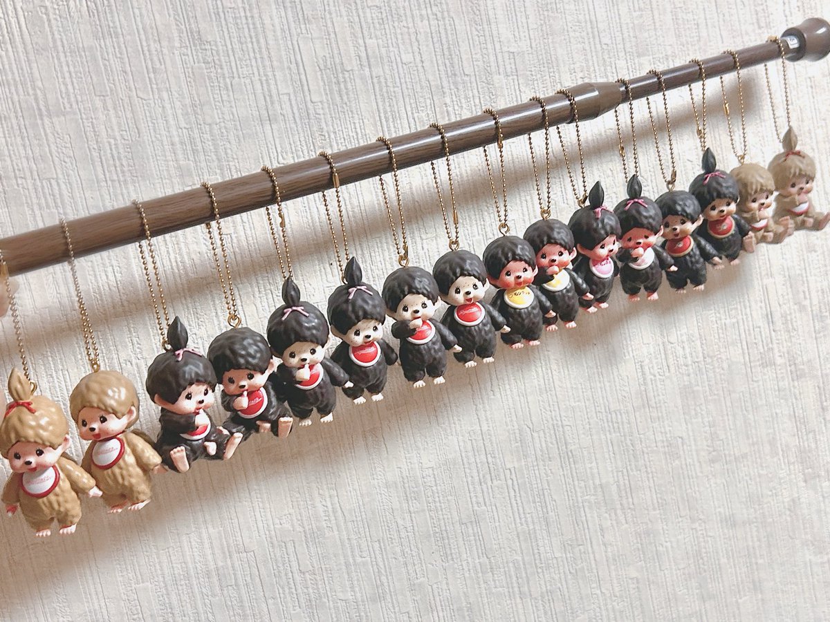 早速回しに行ってなんとか全種類GET💸

このシリーズ大好きだから嬉しい!!
次はクマくんかな、？楽しみ😺😺

 #モンチッチ