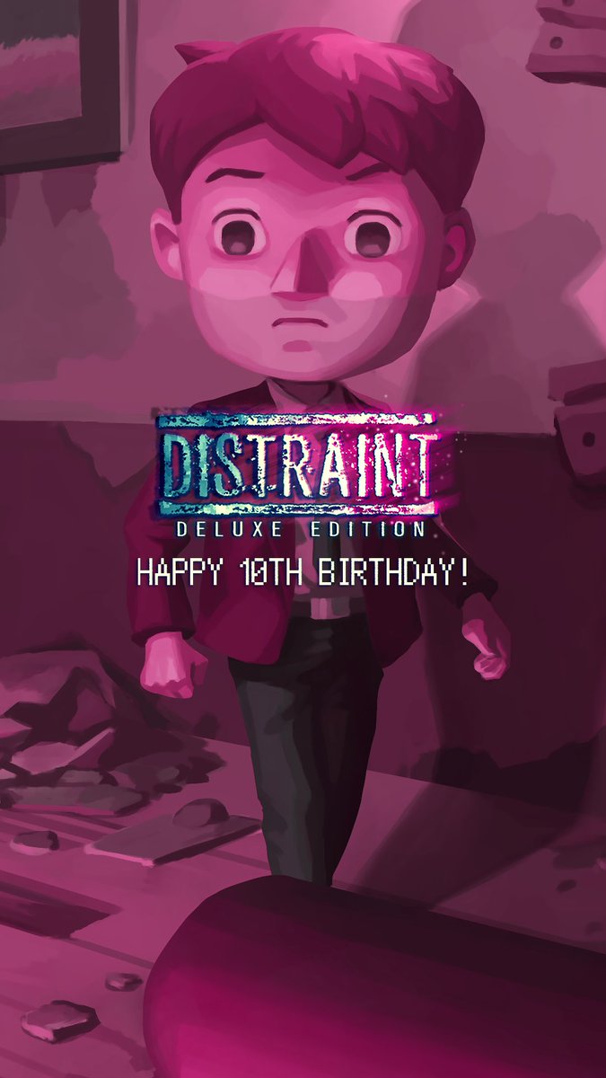 jesse_makkonen's tweet photo. Happy 10th birthday, DISTRAINT! 🥰🥳🎈
I can't believe it's already ten years.

I've some news, too:
DISTRAINT is making a comeback to Android and iOS soon with its best version...! 👀

More info about this soon!

#distraint #android #ios #indiegames https://t.co/rX4LPPHBtN