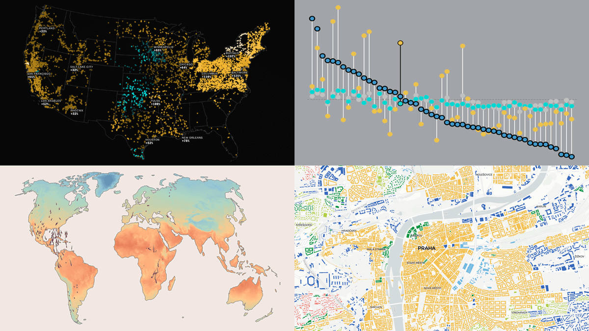 AnyChart's tweet image. See how visualization brings data to life ✨
#DataVizWeekly spotlights four compelling new projects:
🕊️ Bird migration & climate
💵 U.S. living costs
⚡ AI & electricity prices
🏙️ Urban patterns in Europe
👉 anychart.com/blog/2025/10/1…
#DataVisualization #DataAnalytics #DataViz