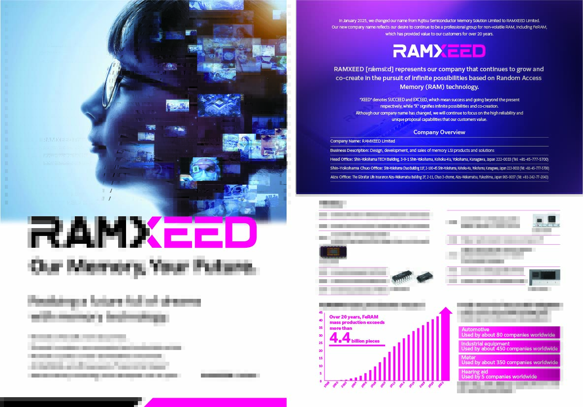 RAMXEED's tweet photo. Introducing RAMXEED🥁

We design &amp; make advanced memory solutions, from FeRAM to custom ASIC.

Built for performance, engineered for scale.
Follow us for content about semiconductor technology!

#RAMXEED #semiconductors #FeRAM #ASIC #techinnovation #Industry #engineers https://t.co/ZcwNBXAz1d