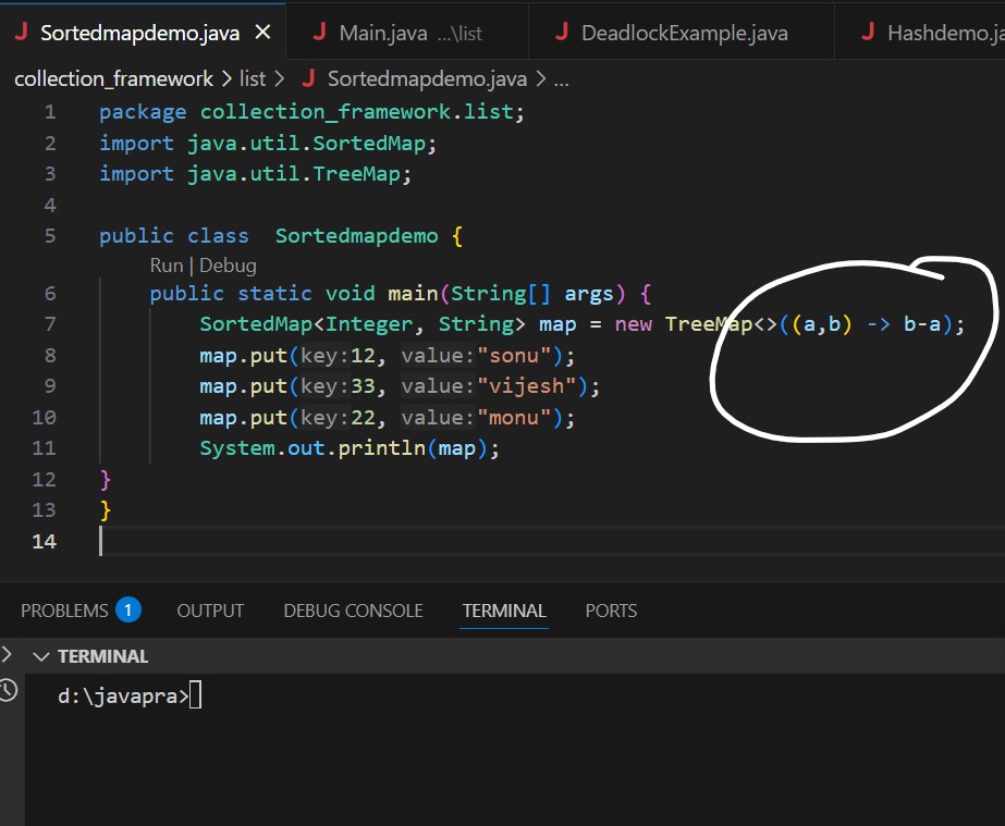 sonu2016841's tweet image. Did you know you can reverse sort a TreeMap in Java with just one line?
new TreeMap&lt;&gt;((a,b) -&gt; b-a)
Game changer for descending order!
#JavaTips #Coding #SoftwareDevelopment