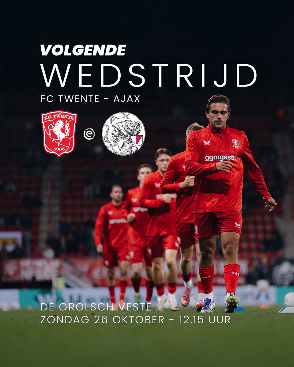 🏟️🔴 𝐙𝐨𝐧𝐝𝐚𝐠 𝐢𝐧 𝐞𝐞𝐧 𝐯𝐨𝐥𝐥𝐞 𝐕𝐞𝐬𝐭𝐞

#TWEAJA | #FCTwente