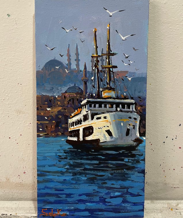 GamesMuni's tweet photo. #gemi #boğaz #bosphorus #istanbul #istanbulart #vapur #yağlıboya https://t.co/1jZP5mmVO1