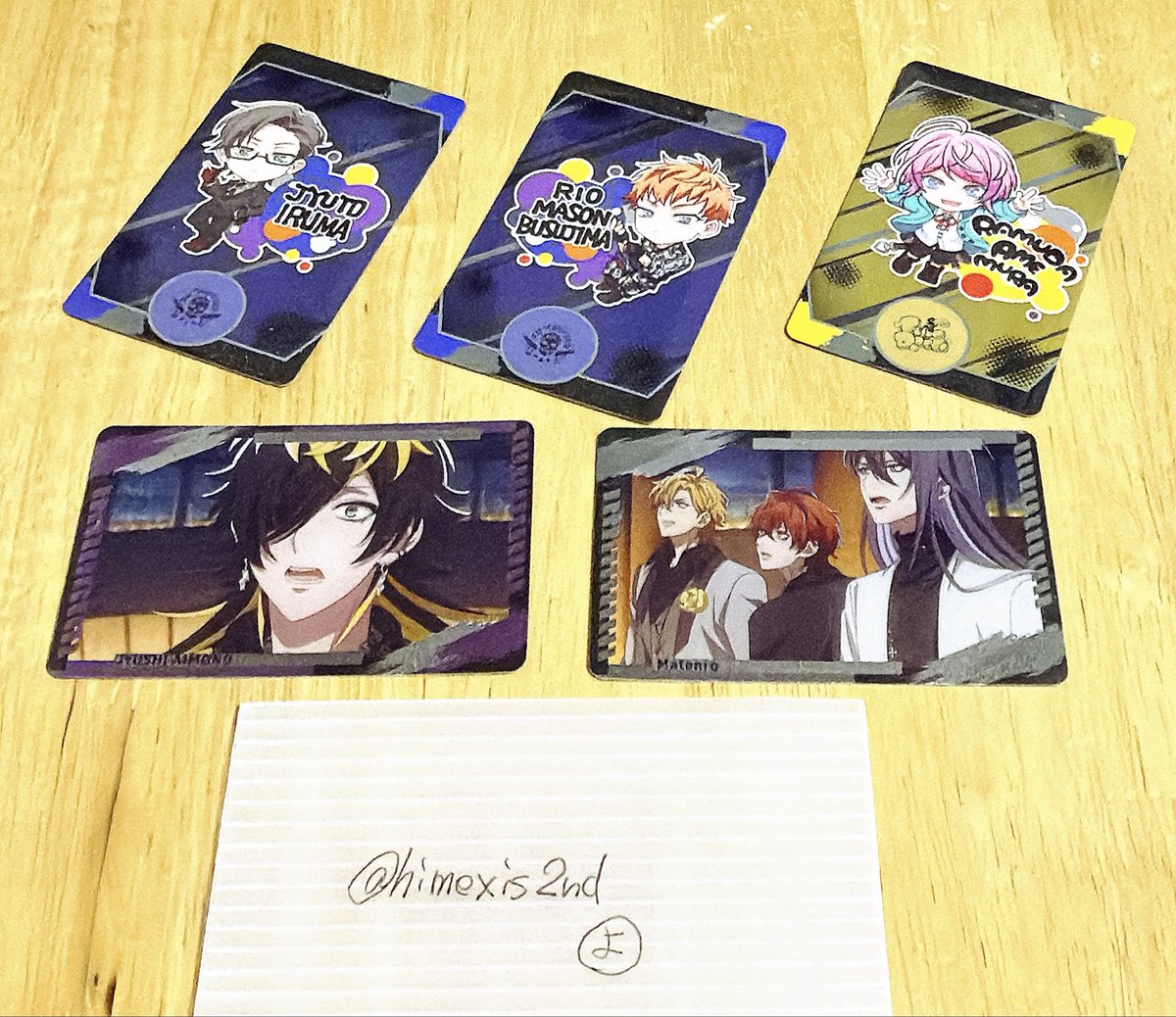 【交換】ヒプマイ コレクトメタリックカード
A/B

譲▶︎銃兎 理鶯 乱数 /十四  シンジュク
求▷二郎≫一郎 三郎（SD≫等身） ≫イケブクロ
獄(SD)≫ナゴヤ

A⇔Bの交換可

⚠️梱包・発送について固定ポスト、ツイフィでご確認の上、問題ない方纏めて優先。

リプライにてお願いします☆