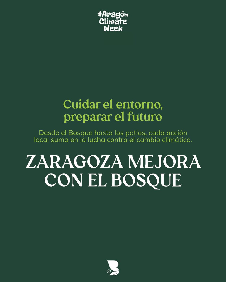 🌍 Esta semana se celebra la V Aragón Climate Week, y Zaragoza ha compartido algunas de sus principales acciones frente al cambio climático.