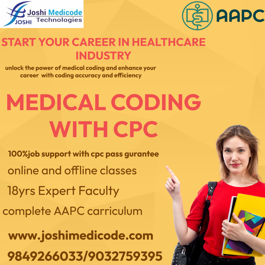 joshimedicode's tweet image. Build your career in Medical Coding with CPC Training at Joshimedicode Technologies.
Learn, certify, and step confidently into the healthcare industry!
For more info Contact
Ameerpet 📷9849266033 / 9032759395
Dilsukhngar 📷 9032089136
Warangal 📷9032695333
Khammam 📷 7386079333…