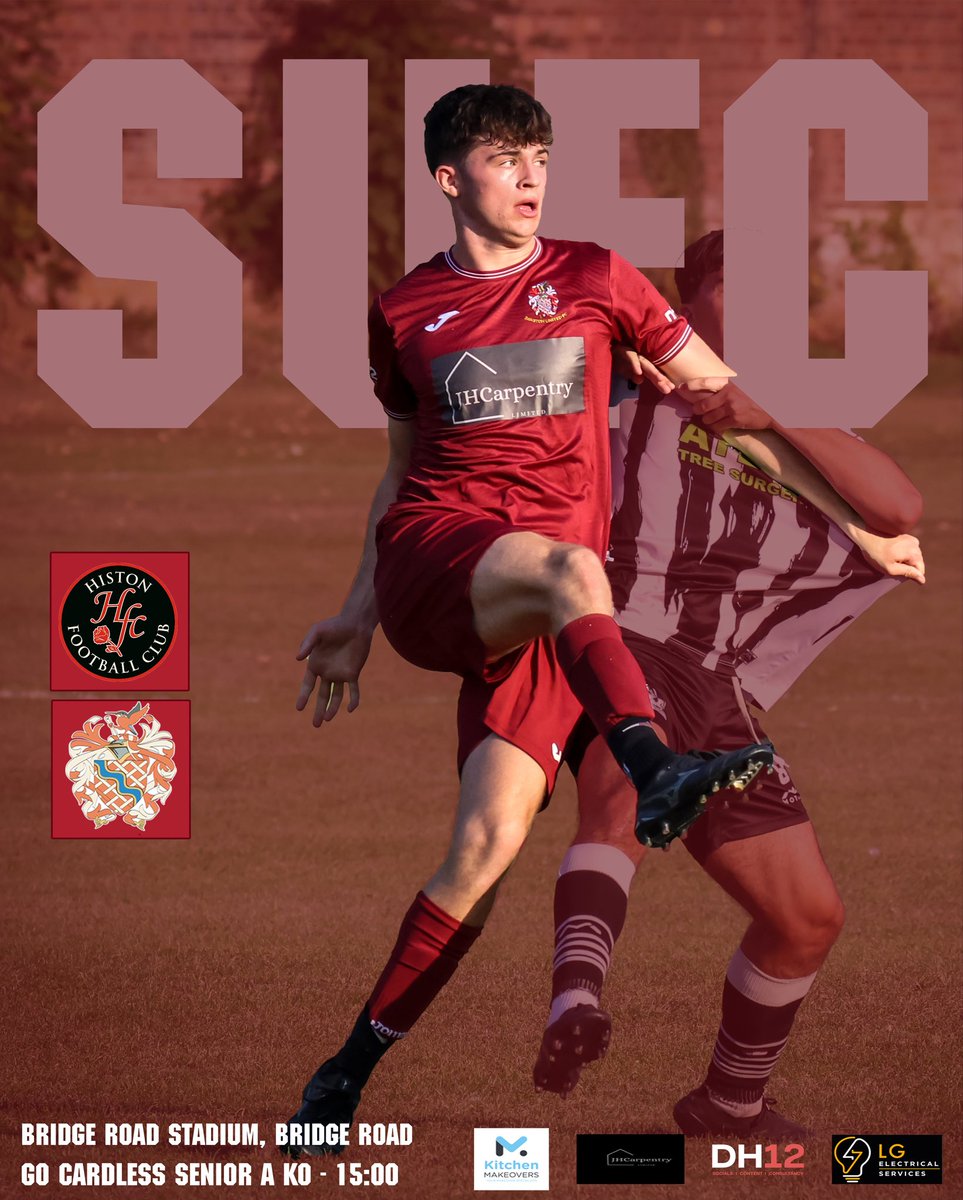 First Team back in league action Saturday when they visit <a href="/HistonFC/">Histon Football Club</a> Reserves! #SUFC #SawstonUnitedFC #Football