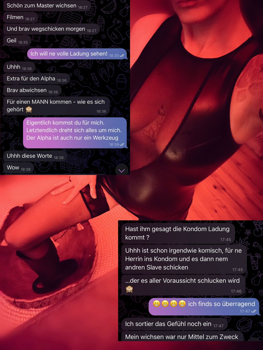 Wenn Cuck1 A endlich auf ein Video von Alpha und mir 💦 darf , aber nur um das voll💦 K0nd0m an Cuck1 B zu schicken, dann bist du in meiner Welt mit meinen Regeln angekommen. 😈 Mal sehen wie es Cuck1 B gefällt 😈

#Cuckold #Goddess #FemdomPlay

@rtfeet <a href="/promocucky/">Femdom Promoter Cucky 15k</a> <a href="/Tracer1232/">RT Cuck🇵🇱</a>