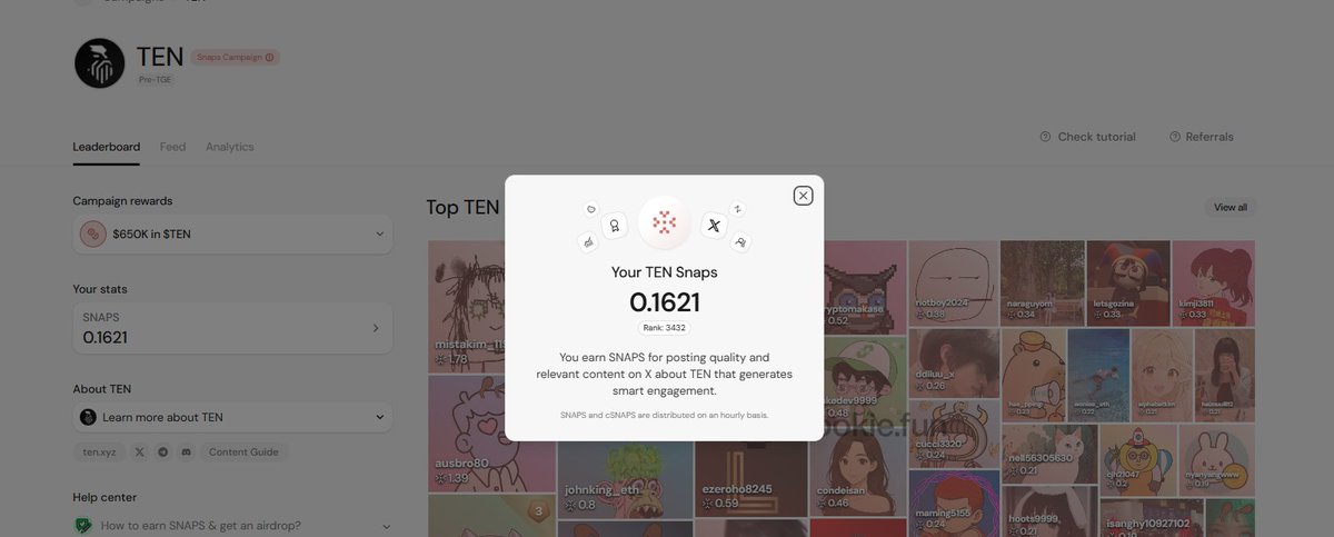 songhalam16's tweet image. 쿠키닷펀 새로운 돌파구를 찾아서..! (4일쨰 0스냅)

@vooi_io @tenprotocol 
스냅이 오르질 않습니다 4일째 그대로 멈춰있어요.. 

이유가 뭘까요?
조회수도 잘 나오고 스마트 팔로워 인게이징도 꾸준히 상승중 입니다

쿠키닷펀의 시스템이 아직 이해가 잘 가지않고
어떤식으로 뚫어야 할지 감이…