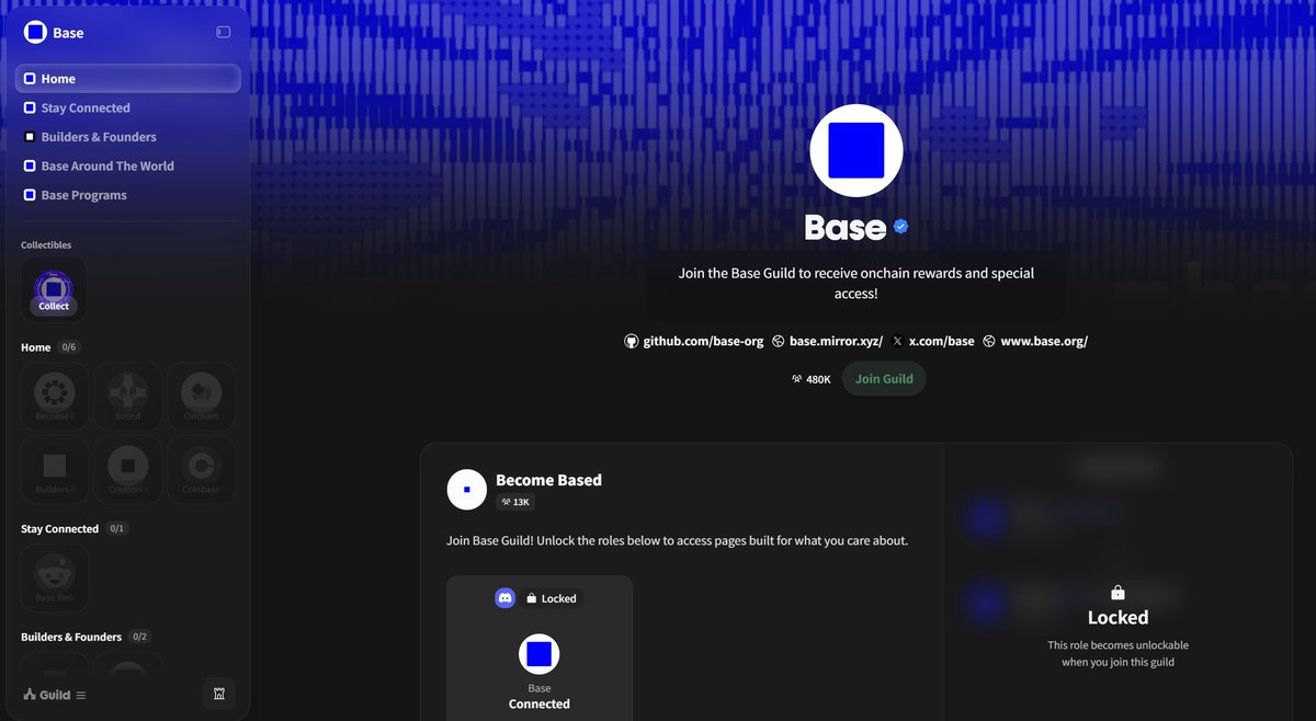 WY_mask's tweet image. 兄弟们，Base @base 的公会任务更新了，大家记得做！

era.guild.xyz/base

即使可能没空投，但是个人觉得还是有很必要交互，万一给角色有呢