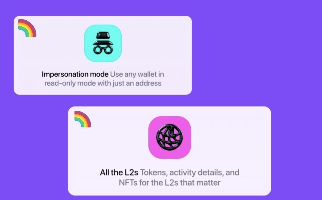 &gt; be me
&gt; open <a href="/rainbowdotme/">Rainbow</a>
&gt; quick swaps, smooth sends
&gt; zero hassle
&gt; clean design, seamless flow
&gt; everything managed in one app
&gt; dear anon, try Rainbow wallet today

gRainbow guys🫶🏿