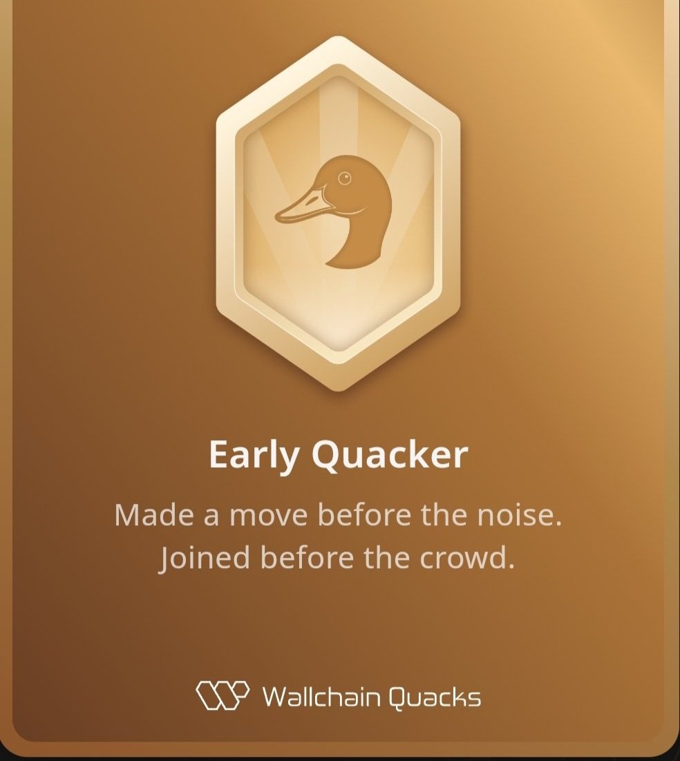 Hey @wallchain_xyz Quackers 

Please help me out with this,

What's the difference between the SILVER and GOLD badges 🤔 🤷