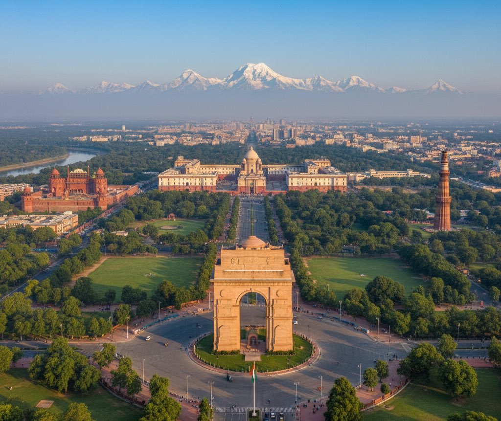 View from Delhi this morning. Only haters will say it's AI generated.