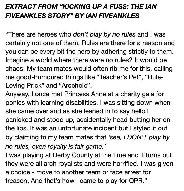 Fiveankles's tweet image. Dishing the dirt. On myself. 
#Fiveankles #PrincessAnne #football