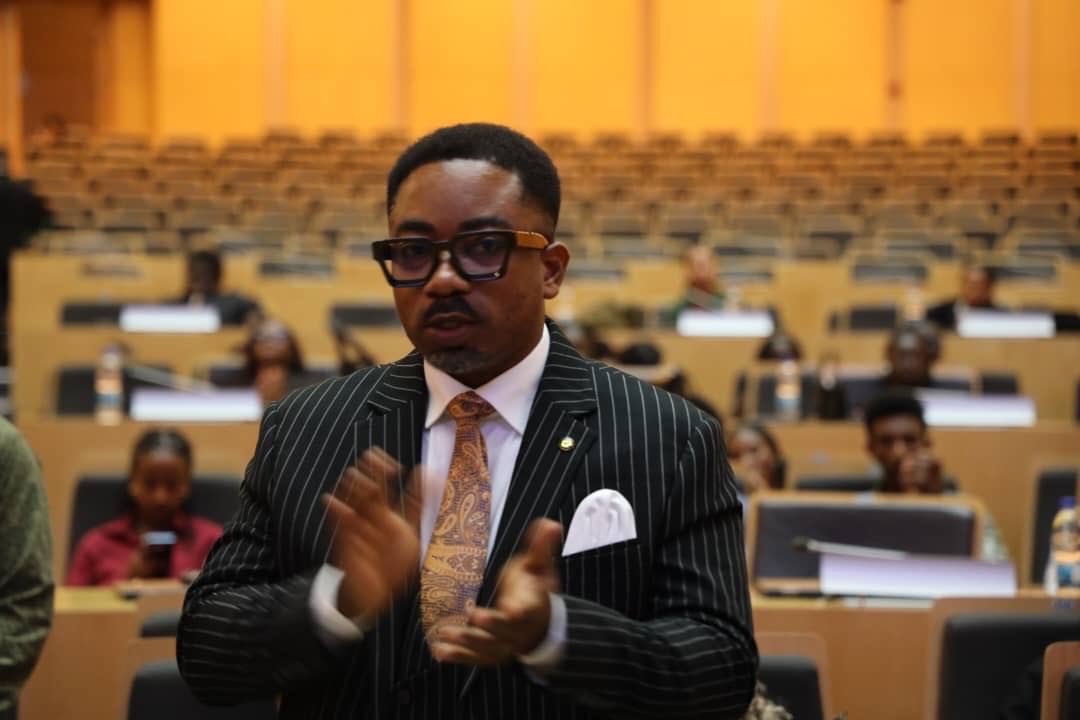 FALAS_Official's tweet photo. The International President of the Federation of African Law Students (FALAS), H.E. Seyram Kofi Seyram officially convened delegates for the 5th Annual FALAS Conference at the African Union Headquarters in Addis Ababa, Ethiopia.

#OneFALAS #OneAfrica #FALASConference2025 https://t.co/F0SNawNLHL