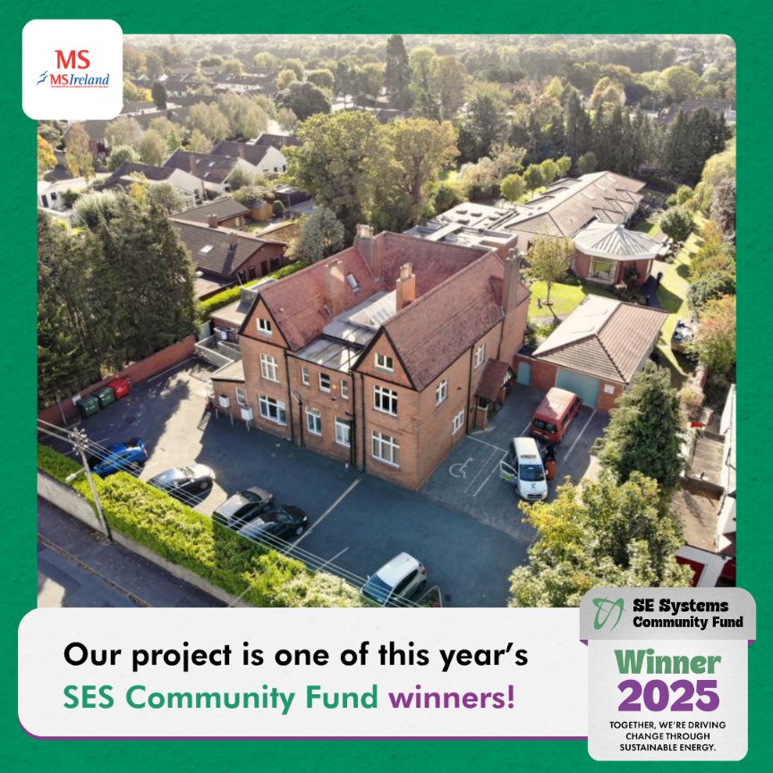 MS Ireland (@msireland) on Twitter photo We are delighted that MS Ireland has been selected as a winner of the SE Systems Community Fund 2025!
This support will help us continue providing vital services and care through our MS Care Centre.
Thank you <a href="/systems_se/">SE Systems</a>
#SEAI #SESystems We are delighted that MS Ireland has been selected as a winner of the SE Systems Community Fund 2025!
This support will help us continue providing vital services and care through our MS Care Centre.
Thank you <a href="/systems_se/">SE Systems</a>
#SEAI #SESystems