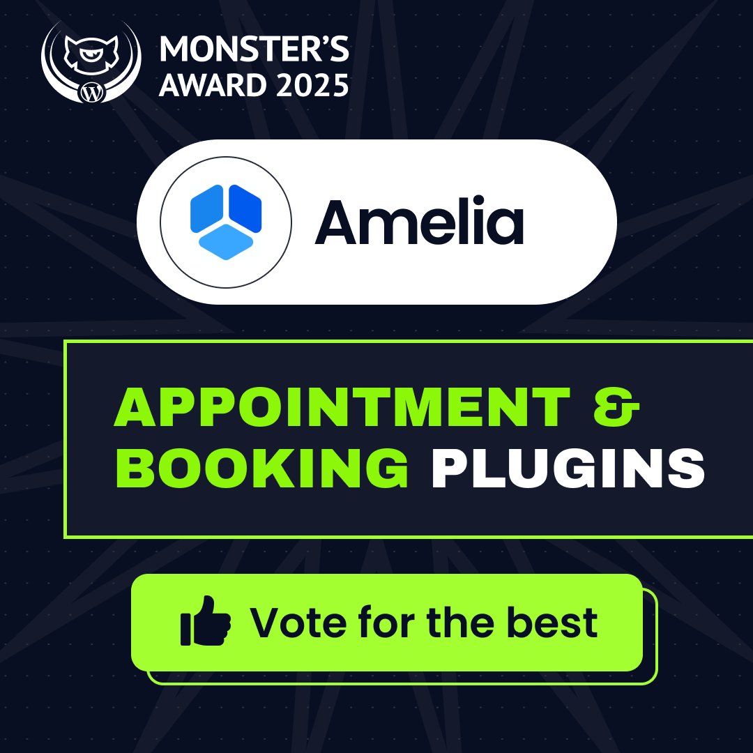 The Monster's Award Is On: Show Your Love for Amelia and Vote for Us at <a href="/templatemonster/">TemplateMonster</a> 🙌

Help us claim the top spot by casting your vote. Every vote counts!  🤞

templatemonster.com/awards/categor…