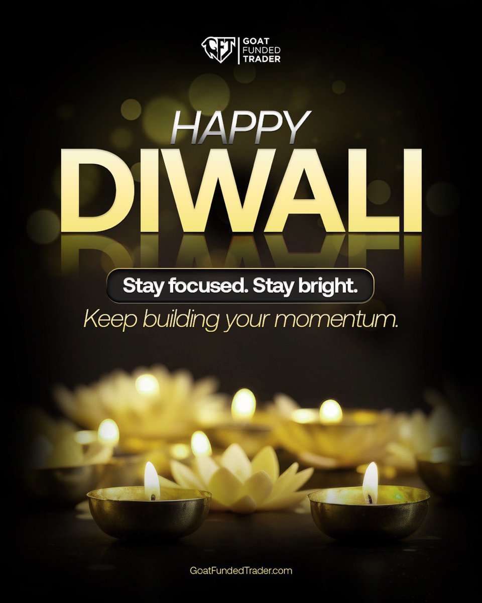EdwardXLreal's tweet image. 🔥 FINAL HOURS — DIWALI PROMO ENDS SOON! 🔥
Only 24 hours left to claim 50% OFF sitewide at GFT!
Don’t miss your chance to grab:
✅ Instant Accounts
✅ No Evaluation Phase
✅ Payouts in 2 Business Days
Available on ALL Challenges and Plans
Use Code: DIWALI at checkout.…