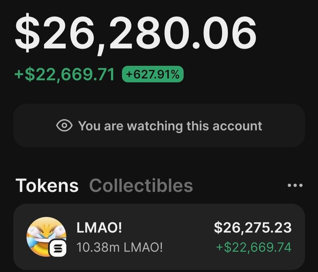 WoonTrades's tweet photo. This wallet’s up $25.3K on $LMAO 🚀
Bought in at $2,250, already sold $1,920 so far.
Average entry: $159K MC

Wallet: H9tqVaUsPbcFgGTz5MK1cKJGyArbmLT4AnTNYnu8k78m

#memecoin #solana #bnb https://t.co/eWfspyfand