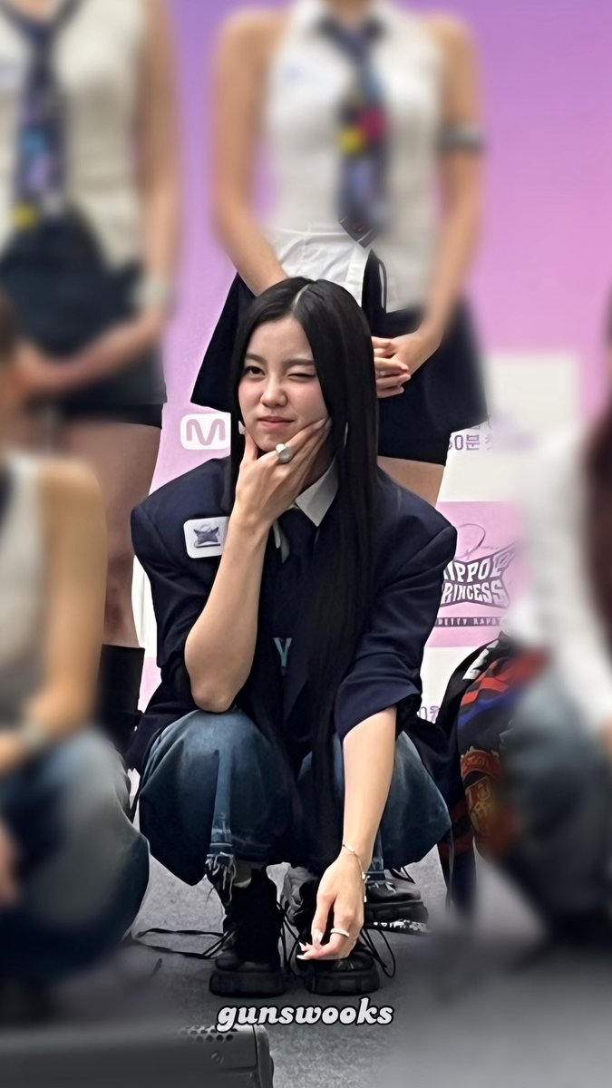 gunswooks's tweet image. 251015 ëšì ì£Œ 
íí í늰ìžì€ ë
žíí° ìŒìŒìŽì€
#MnetPlus #HIPPOPPrincess #ëšì ì£Œ #NAMYUJU