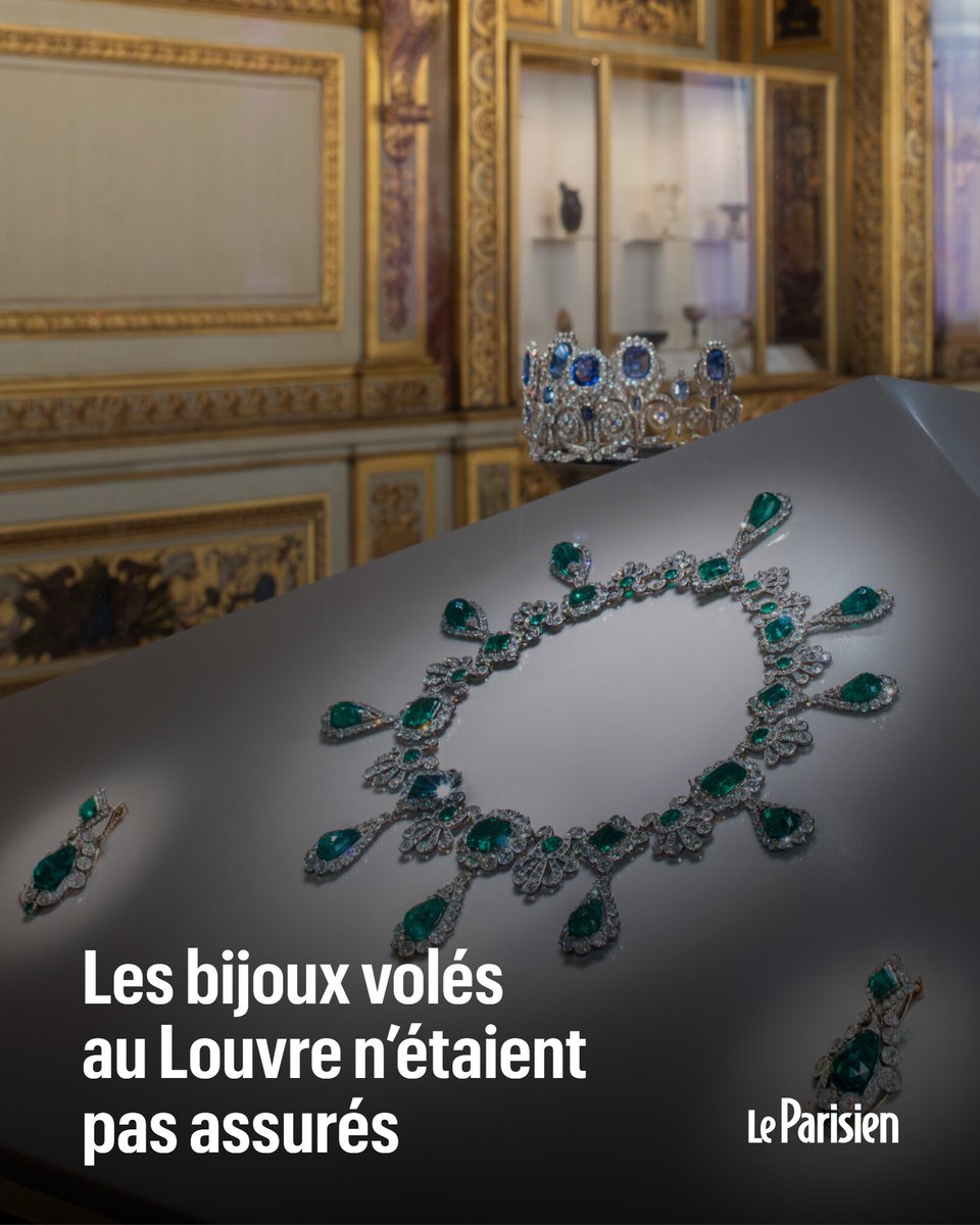 Chefs-d’œuvre appartenant à un musée national, donc au domaine public de l’État, les bijoux volés au Louvre n'étaient pas couverts par une assurance privée. 

L'État en était responsable et n'a donc «plus que ses yeux pour pleurer» ➡️ l.leparisien.fr/1xRr