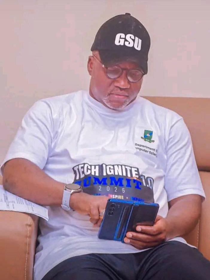 🚀 GSU’s Vice Chancellor, Prof. Yauta <a href="/SAY63715784/">Sani Ahmed Yauta</a> , rocked Tech Ignite merch &amp; backed 700+ students building real solutions.  

✅ Innovation lab secured  
✅ Students in NIGCOMSAT, GITEX, CJID, PitchIT, DFA finals  
✅ GSU: Northern Nigeria’s tech hub  

#TechIgnite25 #GDGGSU