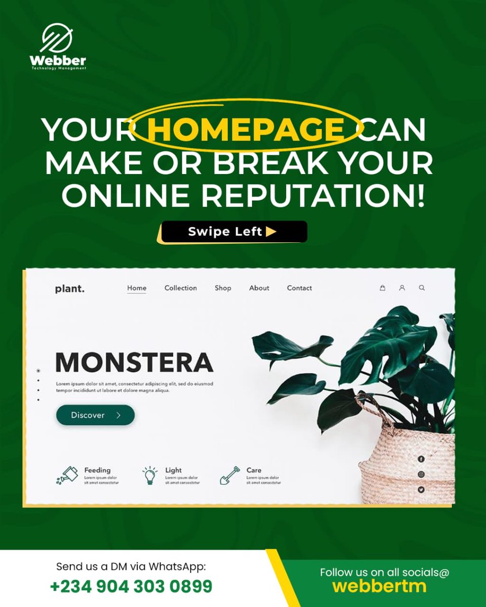 theWebberTM's tweet image. Your homepage isnโt just a landing page โ itโs your first impression.
In under 5 seconds, a visitor will decide:
โขDo I trust this brand?
โขIs this business professional?
โขIs it worth my time?
At Webber TM, we design websites that build trust and communicate value.