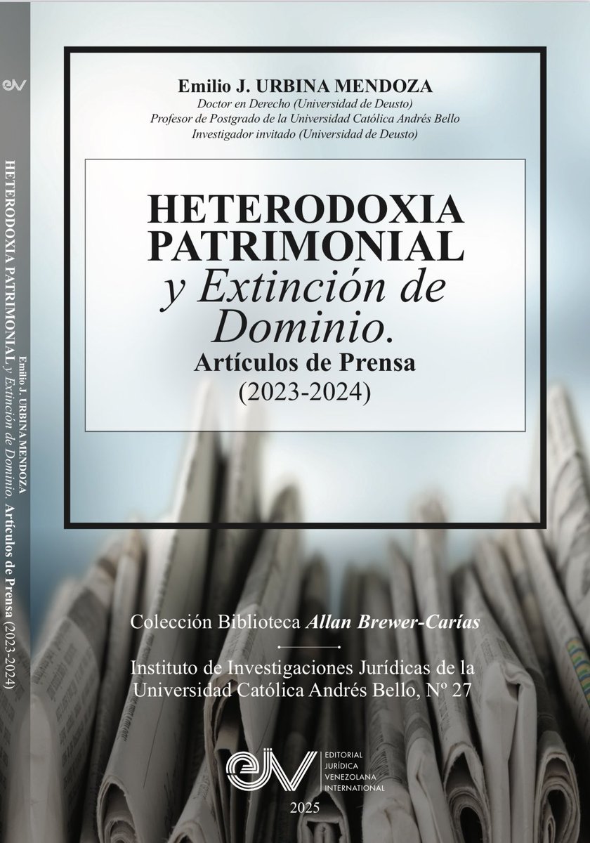 Nueva obra del Dr Emilio J. Urbina Mendoza 
<a href="/ejubim/">Emilio J. Urbina M.</a> uno de los más eminentes autores del Derecho actual en Latinoamérica