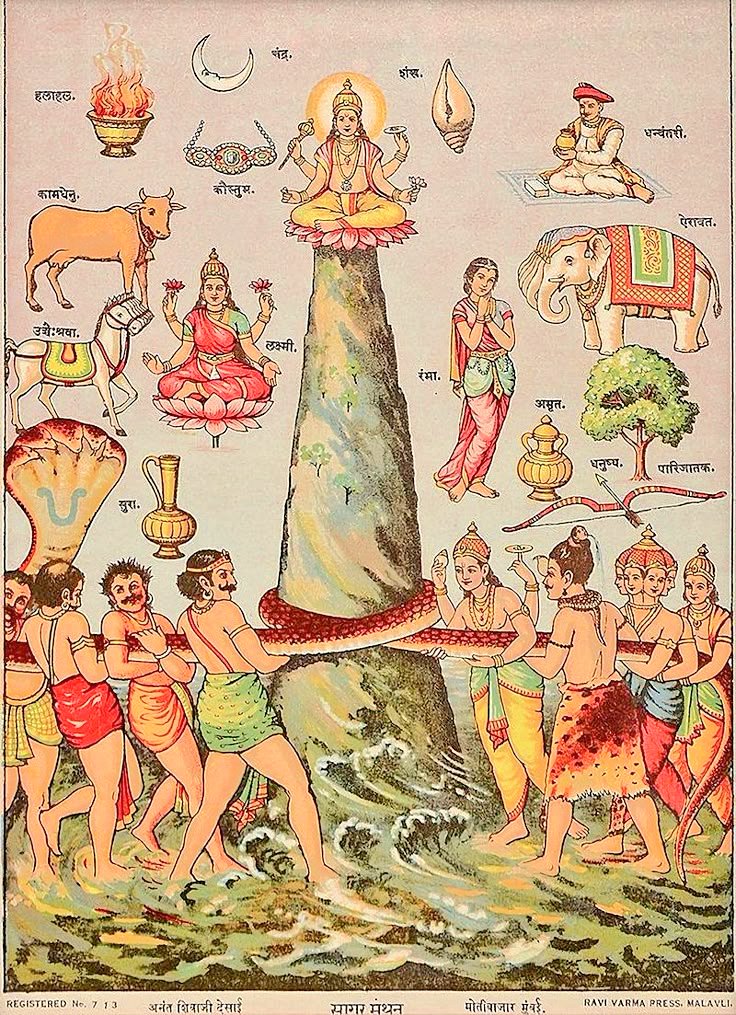 समुद्र मंथन से निकले 14 रत्नों में छिपा  लाइफ मैनेजमेंट

समुद्र मंथन से भगवान धन्वंतरि प्रकट हुए थे।समुद्र मंथन से धन्वतंरि के साथ अन्य रत्न भी निकले थे।