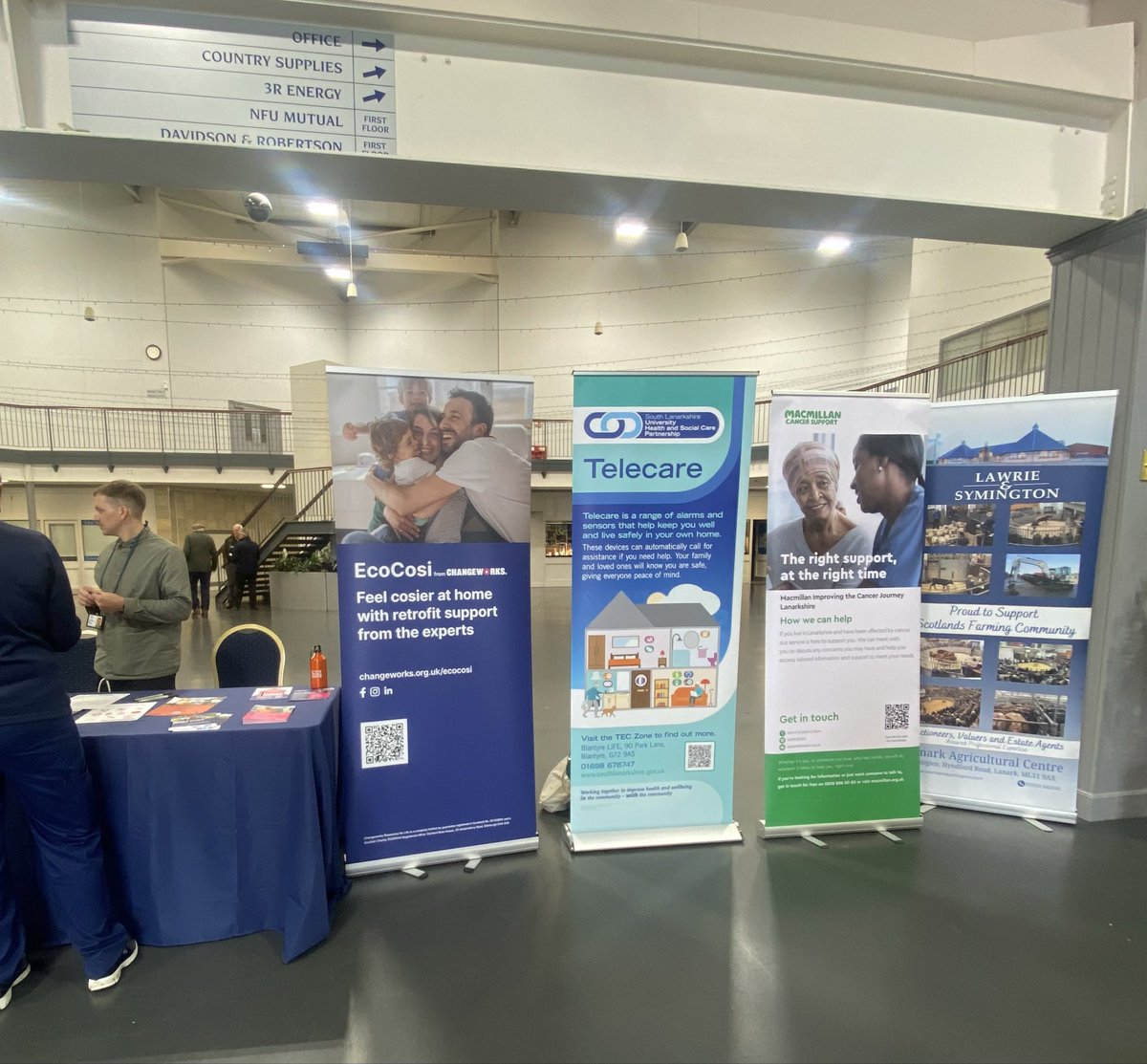 The TEC team are at Lanark Market today with other services this morning to chat to visitors. <a href="/macmillancancer/">Macmillan Cancer Support</a> <a href="/ChangeworksUK/">Changeworks</a> <a href="/Givit/">Givit</a>