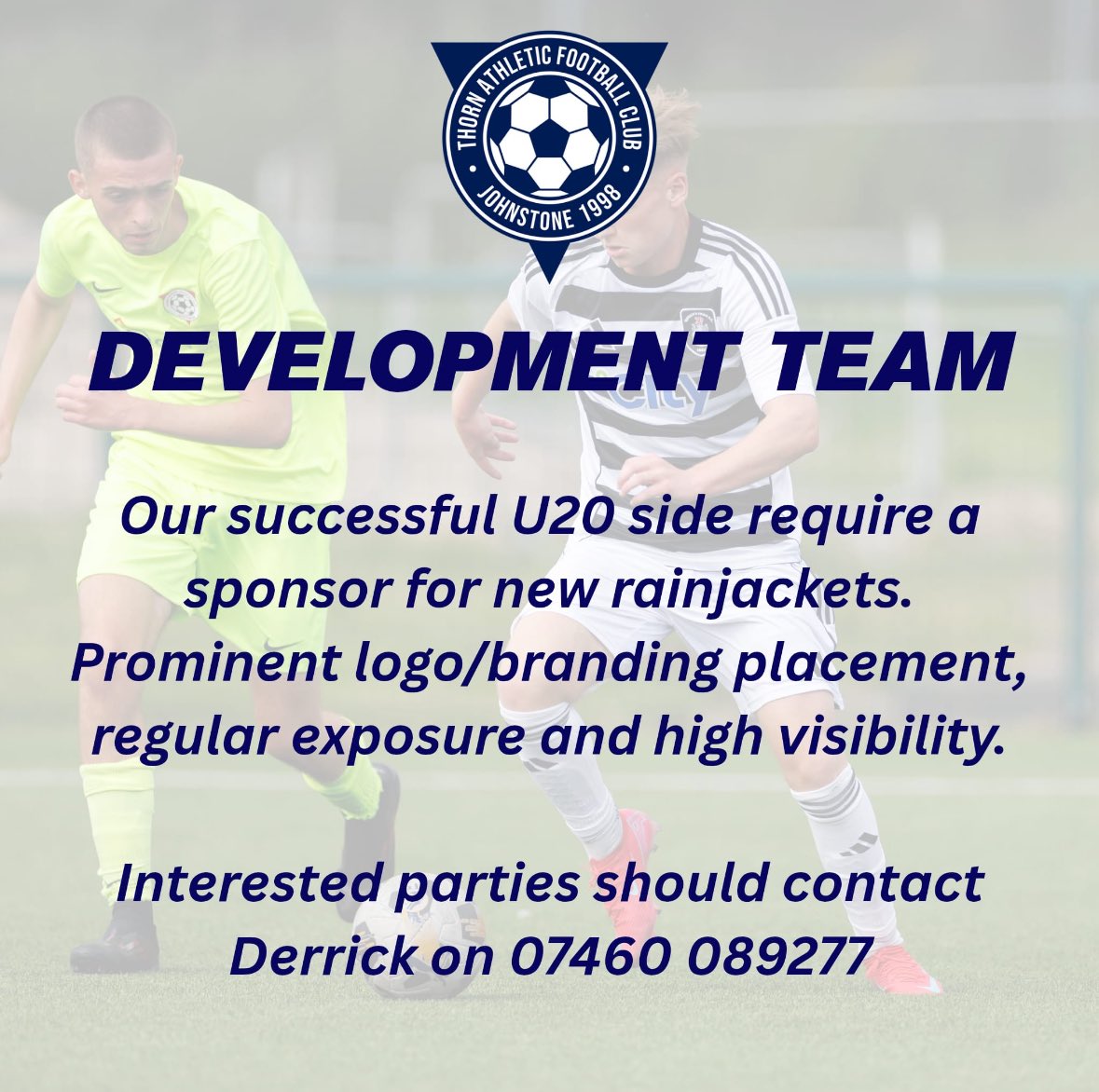 Thorn Athletic U20s Development Squad tweet media
