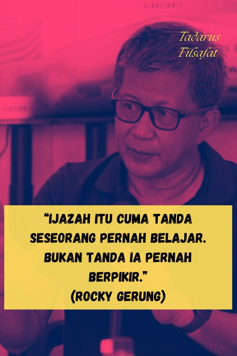 Nah.. ucapan RG ini 100% benar pak <a href="/jokowi/">Joko Widodo</a>.

sing penting bs berpikir, ngurusin rakyat dr 2005 - 2024, kurang apa?

klo memang ada ijazah UGM ya ditunjukin, klo gk ada ya terus terang aja. Biar rakyat gak saling tuding.

Apa mau dibawa ke kubur nunjukin malaikat ?