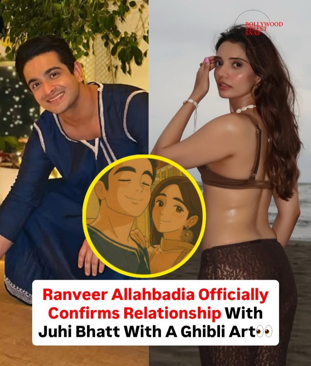 AshishYadav4518's tweet photo. Ranveer Allahbadia aka BeerBiceps confirms his new romance with influencer Juhi Bhatt! ❤️ Subtle hints during Diwali celebrations reveal the love story. ✨
#RanveerAllahbadia #BeerBiceps #JuhiBhatt #Diwali2025 #CelebrityCouple #NewRomance
#Thamma #RashmikaMandana
#PrabhasHanu https://t.co/tbXWyv9IBZ