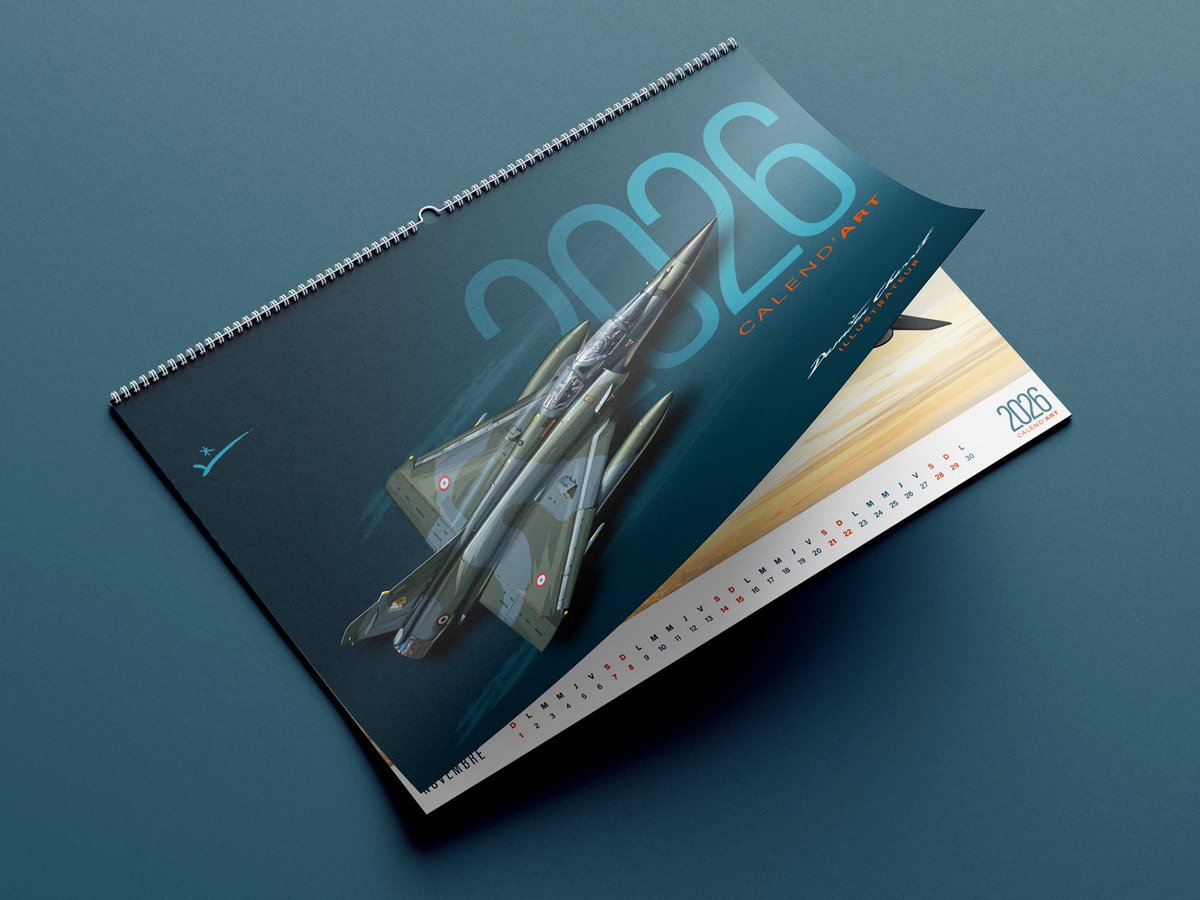 Le CALEND’ART 2026 est disponible damiencharrit.com/products/calen…

Ouvrez les pages de l’année 2026 comme on ouvre les portes d’un hangar secret. 
Chaque mois révèle une scène, un instant suspendu, une machine qui a marqué l’histoire ou qui incarne l’avenir. 

#avgeeks #calendrier