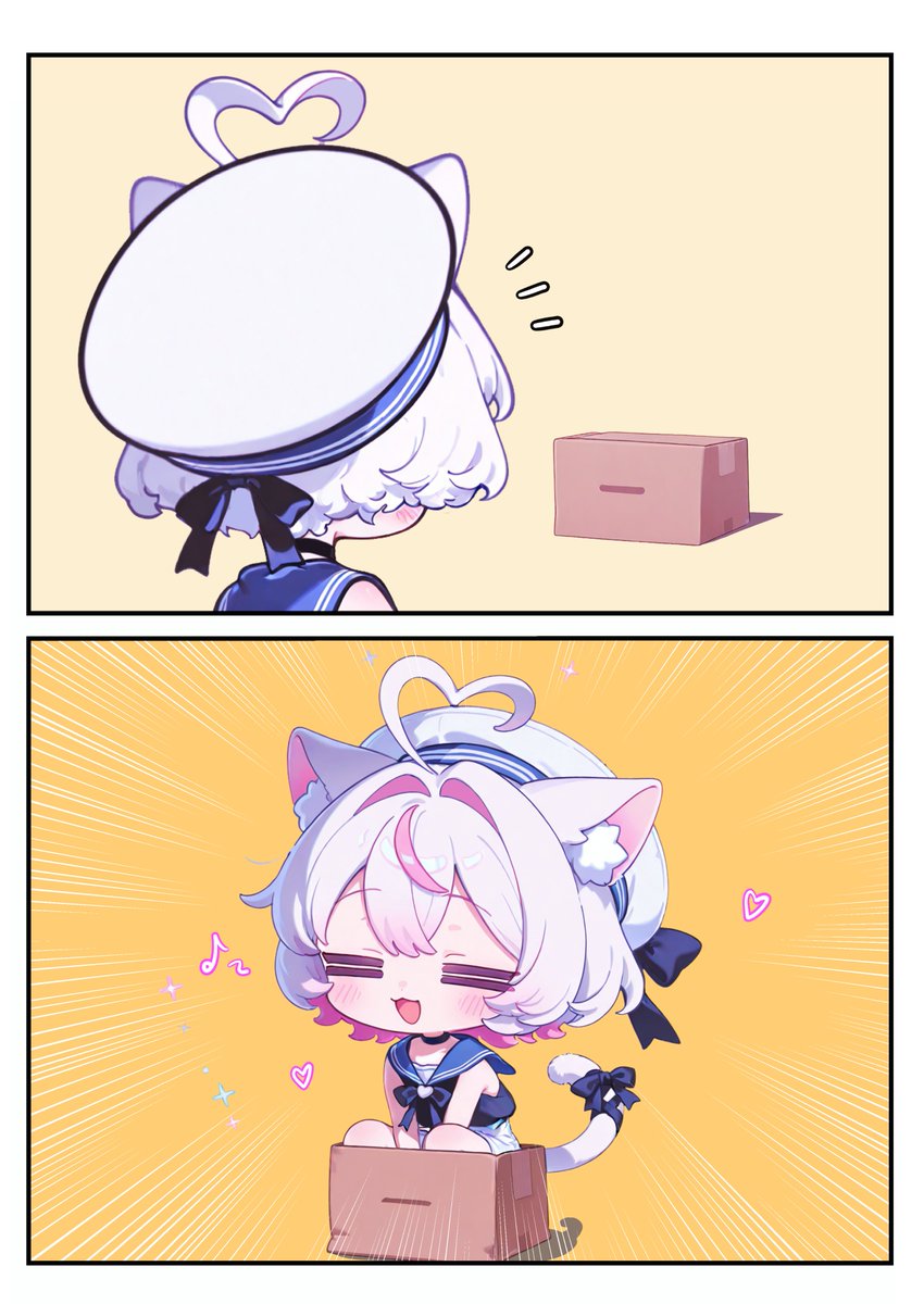 PixAI_Official's tweet image. どんなに小さな箱でも、ミオは必ず中にいる。

No matter how small the box, Mio is always inside.

#PixAI #Mio