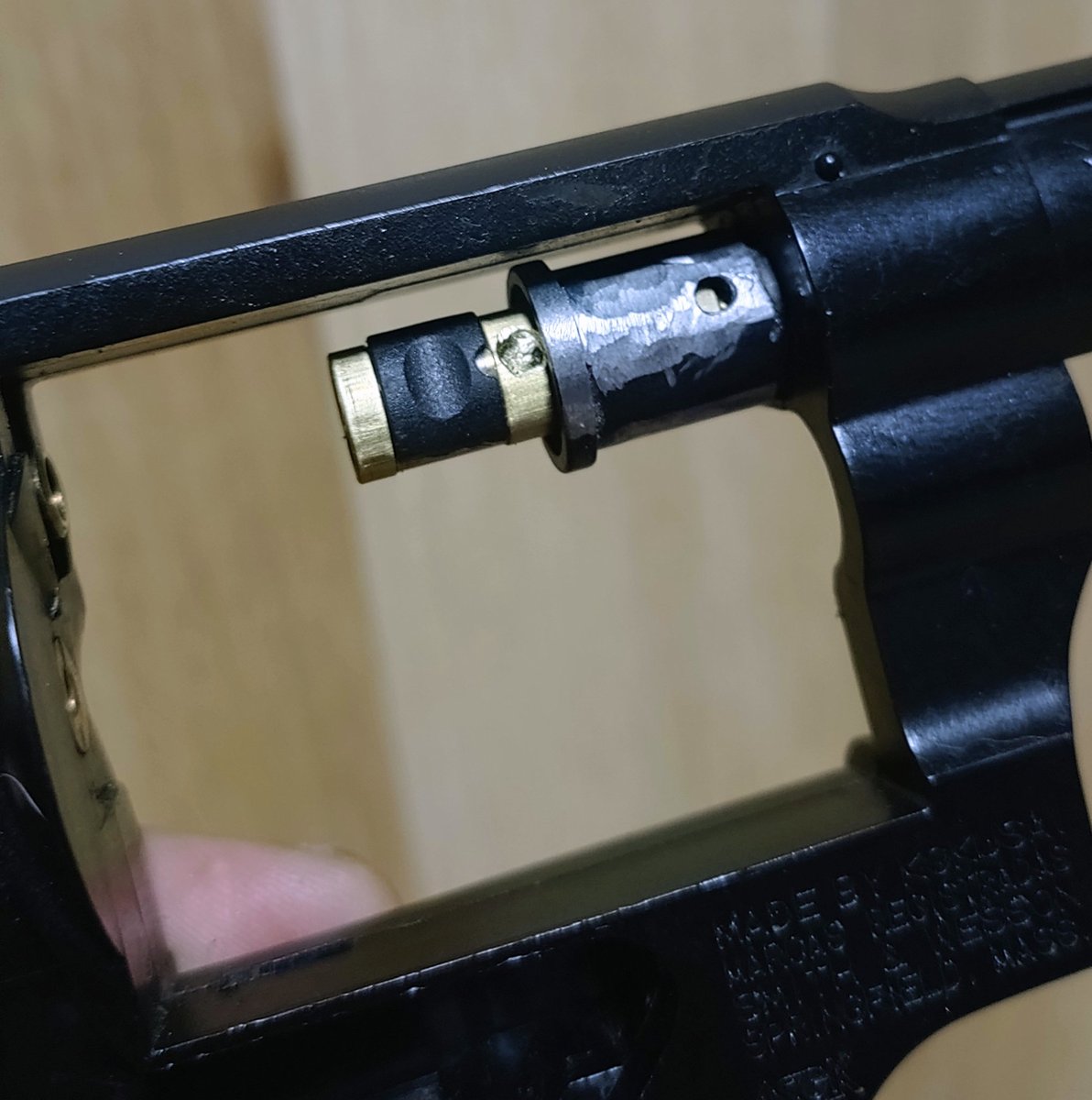 CimaMk2's tweet photo. もっかい投稿
実験で、タナカペガサスホップバレルアッシーをぶっ込んでみました

弾道は外が暗く未確認

バレルカットする前��初速測定
ノンホップバレル+後ろ保持カートリッジでの初速UP現象は、タナカペガサスホップでは見られませんでした
#コクサイ
#コクリボ
#ホップバレル化
#M10 https://t.co/NugWoZZRYl