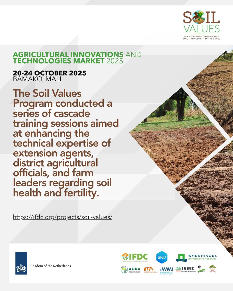 “With simple techniques like composting and zai pits, we are restoring life to our lands.”

Hear from farmers and partners featured in our #SoilValues stories, now being showcased at #MITA2025. 

Real change starts from the ground up!

#SoilHealth #CommunityLeadership