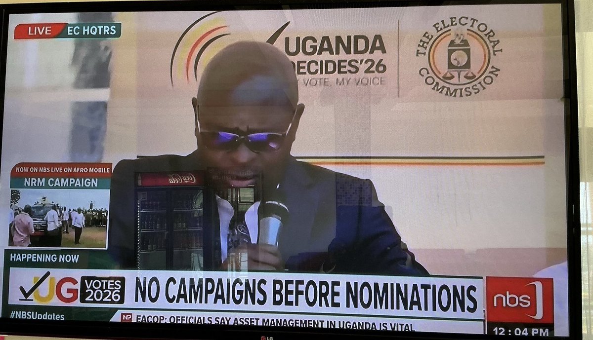 #UPDATE: Voting for the 
2026 General Elections will take place on 15th January 2026, announces ⁦<a href="/UgandaEC/">The Electoral Commission - Uganda</a>⁩ Chairperson Justice Byabakama Mugenyi Simon. #UgandaDecides2026 #UGVotes2026