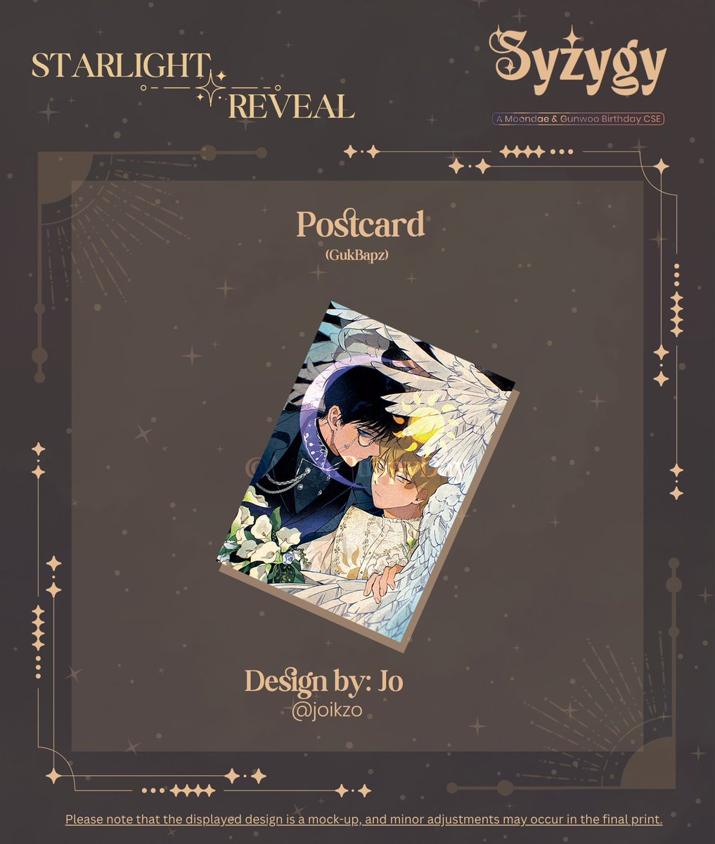 「✦ Starlight Reveal ✦」

Different as dawn and dusk yet their light always longs for each other.
This Majestic Postcard is designed by <a href="/joikzo/">jo(y)</a> ˙✦ 

૮₍ ´ ꒳ `₎ა ✨#SyzygyCSE #DebutorDie #데못죽