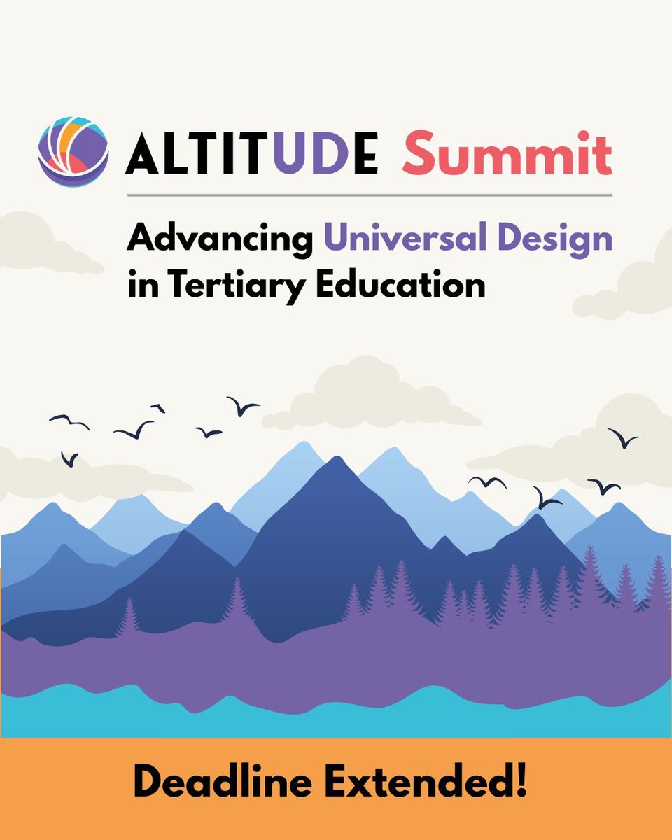 The deadline for submissions to the inaugural ALTITUDE Summit/AHEAD Conference 2026 has been extended. You now have until 5:00 pm, Wednesday 5 November 2025 to submit your proposal.

Submit your proposal here: buff.ly/DhoQtuI