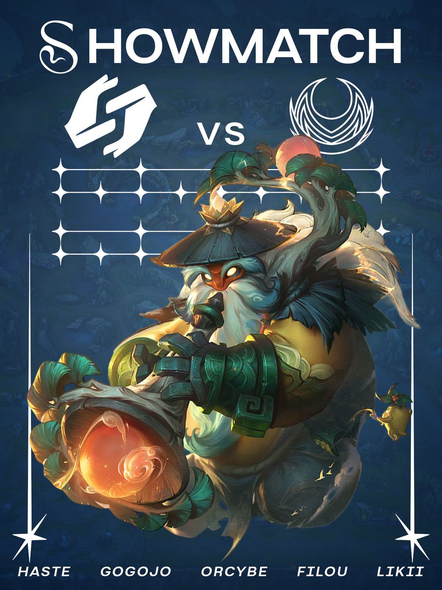 SHOWMATCH VS <a href="/EdenEsport01/">Eden-Esport</a> 💙

Nous sommes présents à Coutras pour représenter le Nord sur la Faille avec une équipe presque Royale... 👑

⚔️ <a href="/hastethefastest/">Haste</a>
🌿 Gogojo
🧙🏼‍♀️ <a href="/Orcybee/">Orcybe</a>
🏹 <a href="/Filou_La_malice/">Filou</a>
🛡️ <a href="/Likii_lol/">Likii</a>

#SCLWIN 🔥