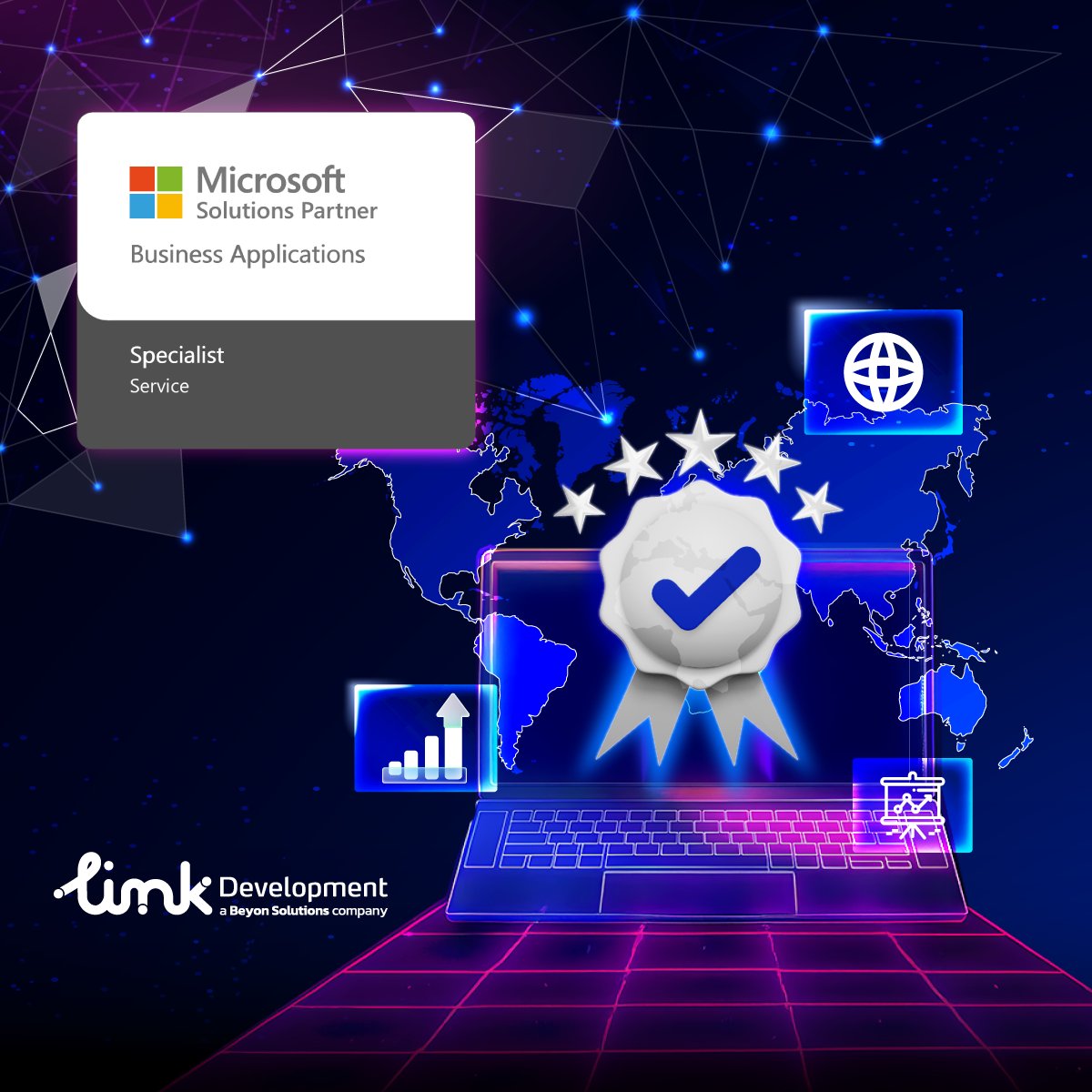 linkdevelopment's tweet image. Another milestone unlocked! 
Link Development has earned yet another Microsoft Services Advanced Specialization — this time in Business Applications.
This new achievement adds to our growing portfolio of Microsoft recognitions, reaffirming our deep expertise in Dynamics 365 and…