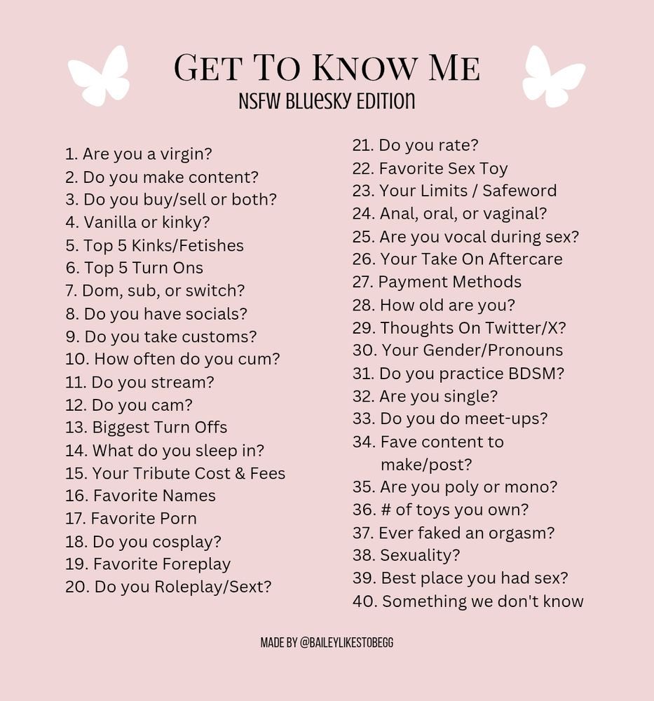Fuck it! Let's play a little get to know me!~

You all only get ONE. NUMBER. to ask about! That way it stops everyone from asking multiple times of different questions~

And uh, ignore it being (bluesky edition), that's the only one I have lol~ Have fun!~
